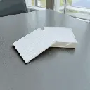 Coaster Set with Traditional Square Art grooved in with Single Cut Coaster Holder Size 4 inches by 4 inches in Sides for Dining Areas or Office Spaces (Square Shape, Pack of 6)